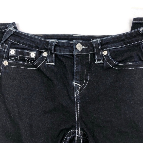 True Religion Dark Wash Section Super Skinny Jean - Picture 2 of 6